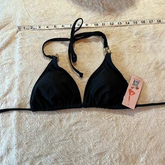 My Charmo - bikini top with gold metal chain detailing - Picture 7 of 8